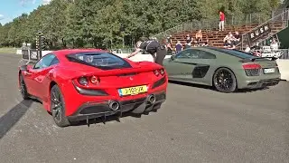 Audi R8 V10 Plus vs Ferrari F8 Tributo