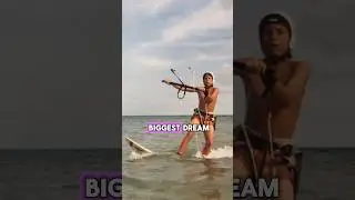 This champ build his own kite at 13 years! Watch his story! #kiteboarding #kitesurfing #kitesurf