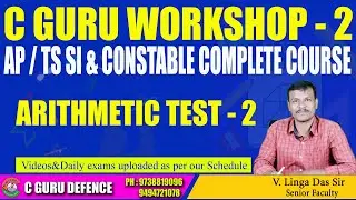 AP / TS SI / CONSTABLE - DAILY EXAMS EXPLANATION - ARITHMETIC TEST - 2  BY  #LINGADASSIR #APSI #TSSI