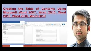 How to creat Table of Contents Using Microsoft Word 2010, Word 2013, Word 2016, Word 2019