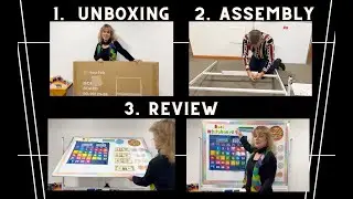 Large Mobile 2-sided Whiteboard - Unboxing, Assembly, and Review