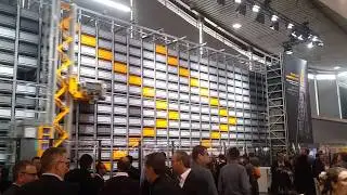 Jungheinrich mini load stacker in action at LogiMAT 2019