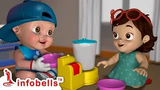 Nani Maa Ka Rasoi Ghar | Hot Samosa & Jalebi Song | Hindi Rhymes for Kids | Infobells #hindirhymes