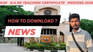 KUK DISTANCE BA.ED TEACHING EXPERIANCE CERTIFICATE PDF download ?|kuk| #kuk #privateform #interview 