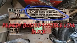 How to make remedy busted fusible link block,how to troubleshoot busted fuse,no power glow heater