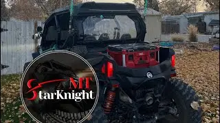 Installing @StarknightMT_official  soft rear window on the Zforce 950 sport 4!!