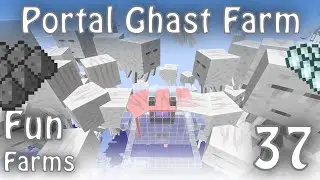 Portal-based Gunpowder and Ghast Tears Farm for Minecraft 1.16.4+ [Fun Farms 37]