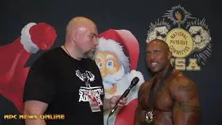 2018 NPC Holiday Classic Bodybuilding Overall After Show interview