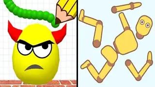 Draw To Smash vs Ragdoll Break - Satisfying ASMR Gameplay All Levels