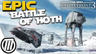 Star Wars Battlefront 3 Gameplay: HUGE Battle of HOTH! Multiplayer Beta - LIVE Stream (PC 1080p)