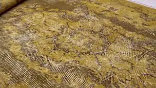 Melis - Large Oriental Overdyed Vintage Area Rug (5'8