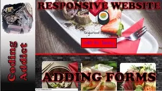 Responsive Website HTML5/CSS3/BOOTSTRAP/JQUERY 5 - Adding Forms.