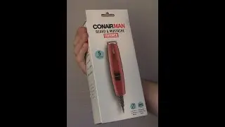 The Conairman Beard & Mustache Trimmer Instructional Tutorial Review And Unboxing