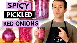 I Tested Every Method To Make The PERFECT Spicy Pickled Red Onions