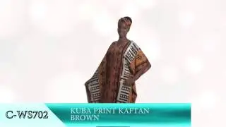 Kuba Mudcloth Print Kaftan from Africa Imports|