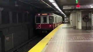 More red line subways in Boston 