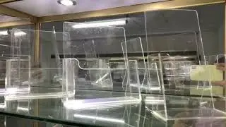 Acrylic Brochure Holder Card Display Stand 4''