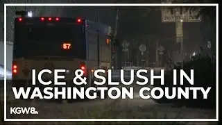 Drivers largely stay off the roads as freezing rain pelts Washington County