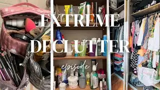 Decluttering my ENTIRE wardrobe and house - extreme declutter for 2024 - PART 1