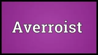 Averroist Meaning