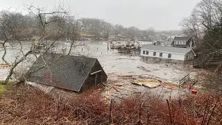 New Harbor, Maine storm damage