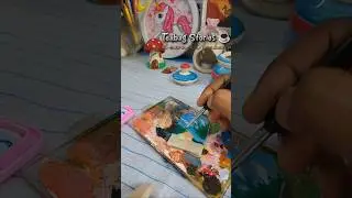 ✨️Stress less world 🌎/ tea bag painting ✨️#Peaceful #place #teabag #naturelovers #shortsfeed #trend