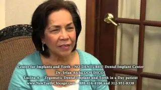 Zygomatic Dental Implants in Chicago Provided Patient with New Teeth