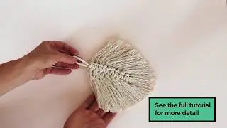 DIY Autumn Macrame Leaves by Clever Poppy