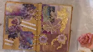 Scrapbook Flip through - No talking - ASMR 👂& Relaxing Music 🎶