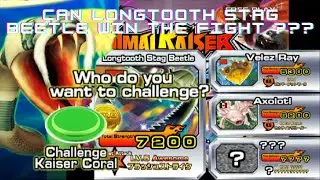 Play Animal Kaiser Evolution 3 II Normal Mode II Longtooth Stag Beetle II Can Win the Fight ??