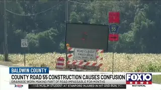 CR 55 closure catches some Baldwin County drivers off guard