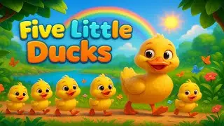 Five Little Ducks | Duck Dive Countdown Bedtime Calm Kids Nursery Rhyme