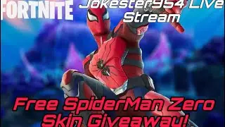 FREE GIFTING FREE SPIDERMAN ZERO SKIN Fortnite Live Stream Season 3