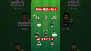 LSG vs MI dream team today #ipl #shortsfeed#dream11team