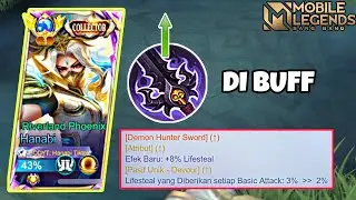 AKHIRNYA BUILD HANABI DI BUFF! DAMAGENYA SAKIT BANGET -  MUSUH LANGSUNG KENAK MENTAL - MLBB