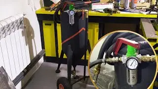 ПЕСКОСТРУЙ. Установка влагоотделителя + небольшая доработка.