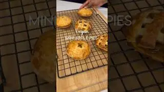Vegan Mini Apple Pies also known as hand pies for the win. 🍎 🥧  #pies ##applepie #baking #vegan