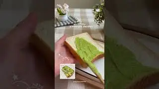 Let's make Pinterest doodles - Matcha Sugar Toast 🍵🧈