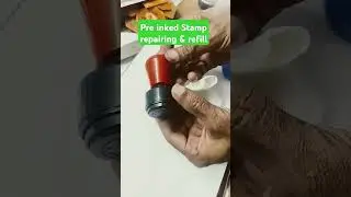 Pre inked Stamp refill & how to repair #stampfactory #repairing #diy