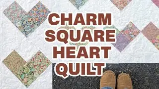 Easy to sew heart quilt blocks - make a quilt with them!