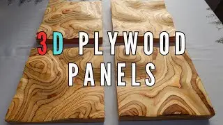 Making 3d Plywood Panels - Carving a Topographic Wall Art