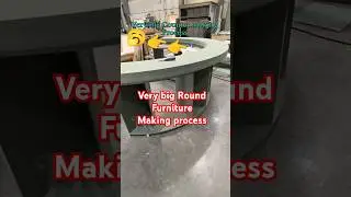 Epic Round Bar Counter Build &ndash; Satisfying Woodwork.#Woodworking #BarCounter #DIYWoodProjects #shorts