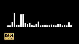 4K White Box Audio Bar Visualize Animation