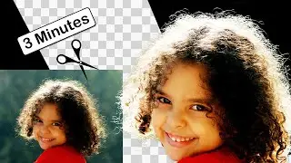 Как удалить фон в Photoshop - (Инструмент «Ластик для фона») - ВЫРЕЗАТЬ ВОЛОСЫ В PHOTOSHOP