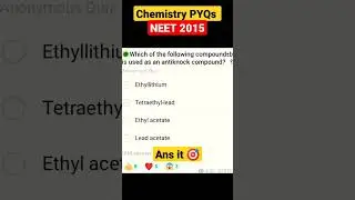 chemistry questions solutions for NEET/IIT JEE #neet2022 #neet #neetchemistry #medicalstudent