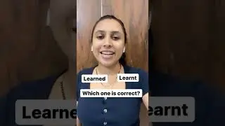 Learned or learnt? #learnenglish #learn #grammar #ielts #canada #ieltspreparation #spokenenglish