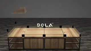 How to install the produce table and fruit&veg step riser?
