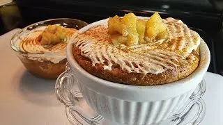  🍏Desayuno de taza con proteina, manzana y queso cottage low carb! Apple Cinnamon cottage chesse!