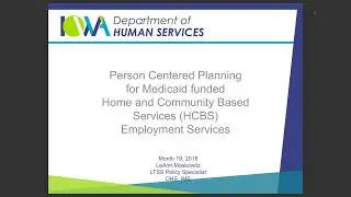 March 2019 Person Centered Planning for Employment