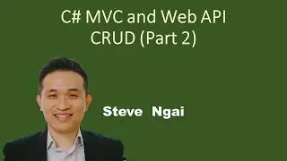 C# MVC and Web API CRUD - Part 2